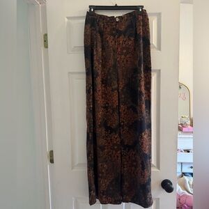 Silky wide leg boutique pants